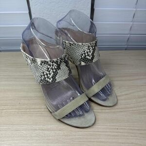 Hotel Particulier‎ Shoes Womens EU36/6 Snakeskin Print Boho Glam Stiletto Sandal